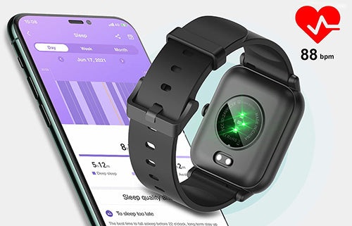 Smartwatch with Heart Rate Monitor Man/Woman healthy budget fitness smartwatch