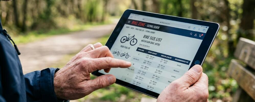 How do I choose the right bike size for outdoor cycling?