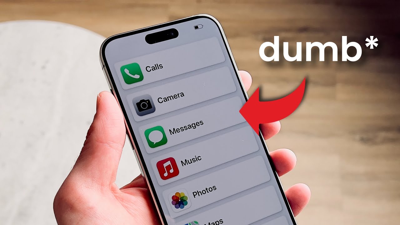 How did you turn your phone into a "dumb" phone?