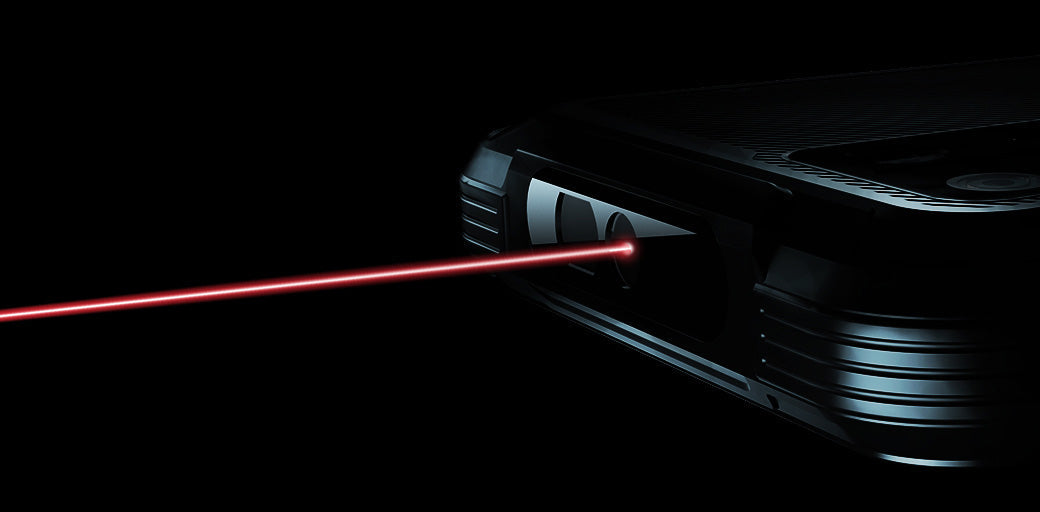 How to use laser range finder in a rugged phone?