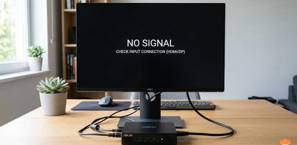 My mini PC has no signal when connected to a monitor. How to do?