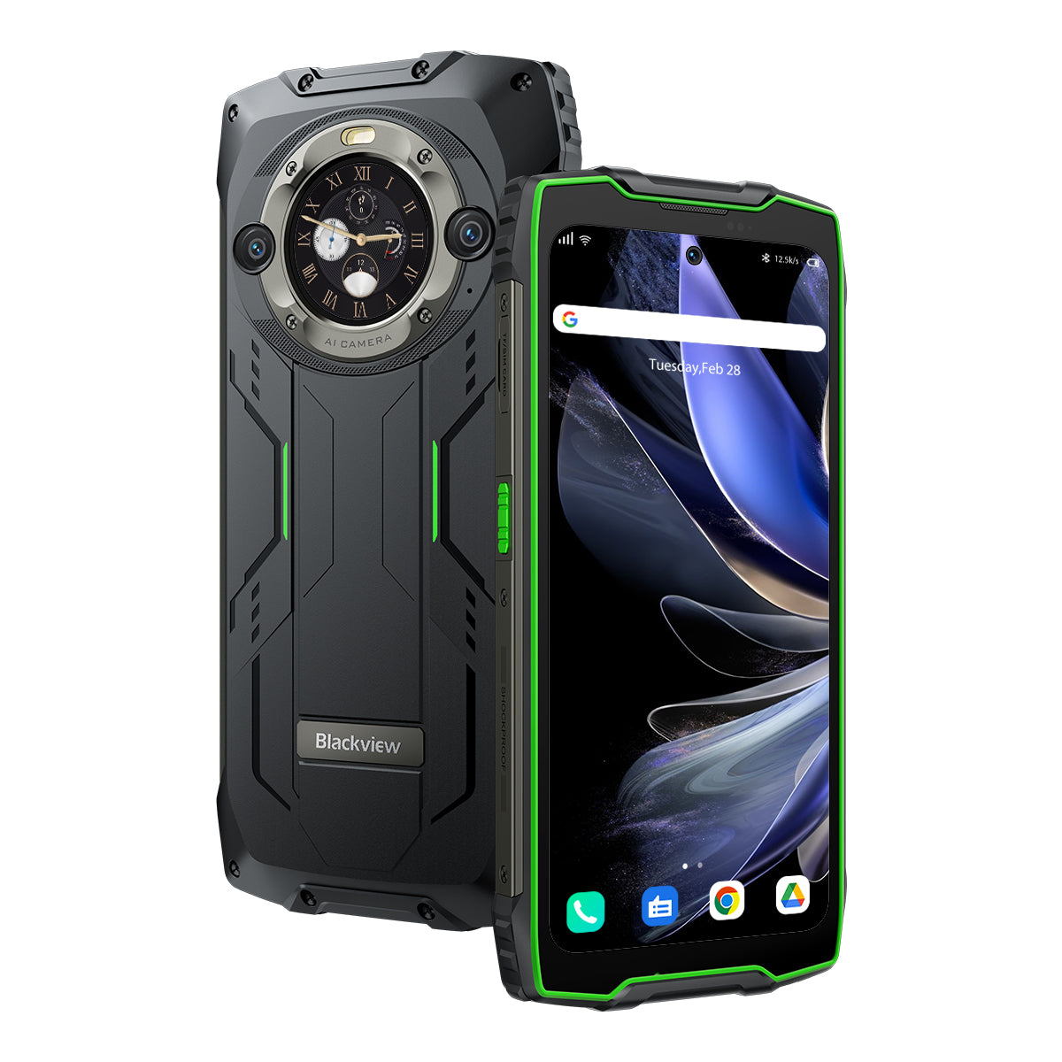 Blackview BV9300 Pro 8/12GB+256GB 6.7-Inch Main & 1.3-inch Round Secondary Display Built-in 100LM Flashlight 15080mAh Rugged 4G Cellphone