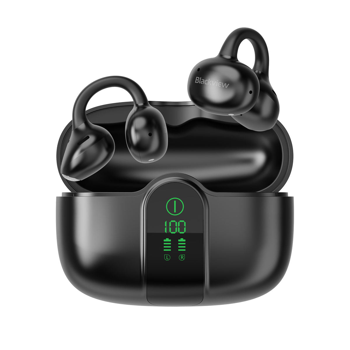 Blackview AirBuds 15 IPX5 Wasserdichte LED-Anzeige Bluetooth 6.0 Clip-on OWS Ohrhörer