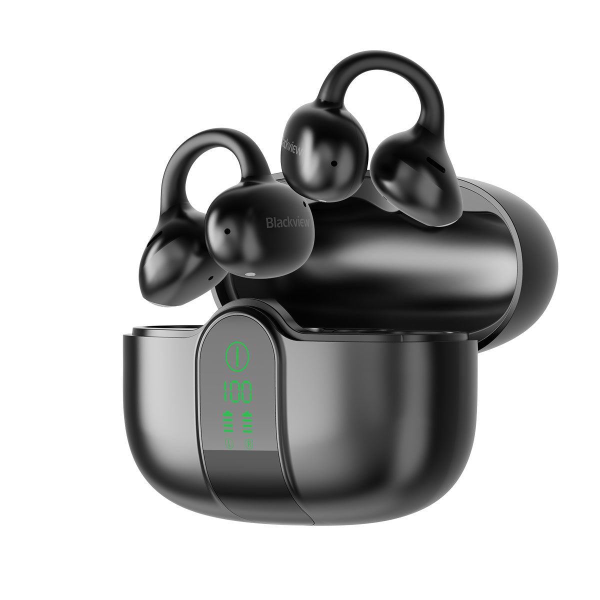 Blackview AirBuds 15 IPX5 Waterproof LED Display Bluetooth 6.0 Clip-on OWS Earbuds