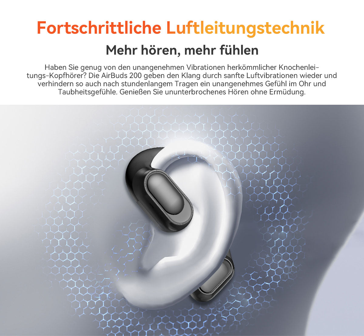 Blackview Airbuds 200 IP68 wasserdichte Open-Ear-TWS-Ohrhörer