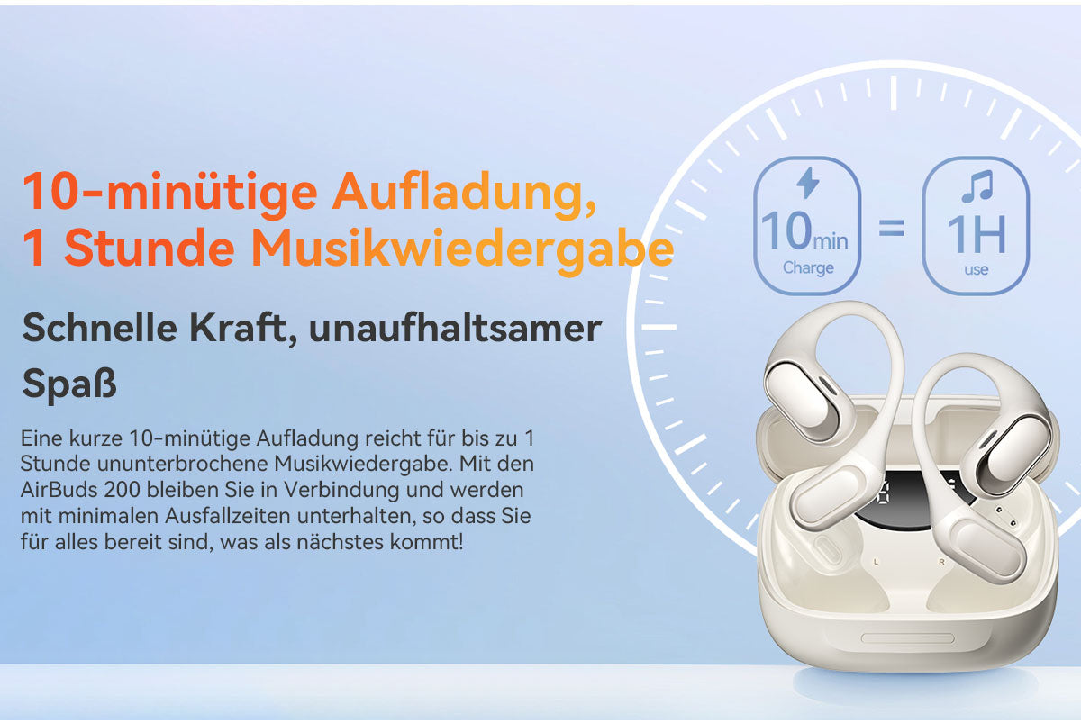 Blackview Airbuds 200 IP68 wasserdichte Open-Ear-TWS-Ohrhörer
