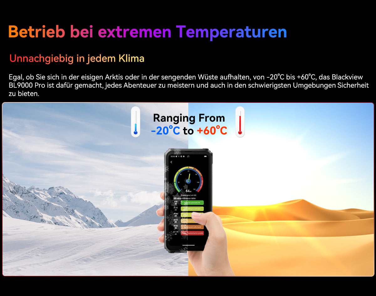 Blackview BL9000 Pro 5G Wärmebildkamera Robustes Telefon