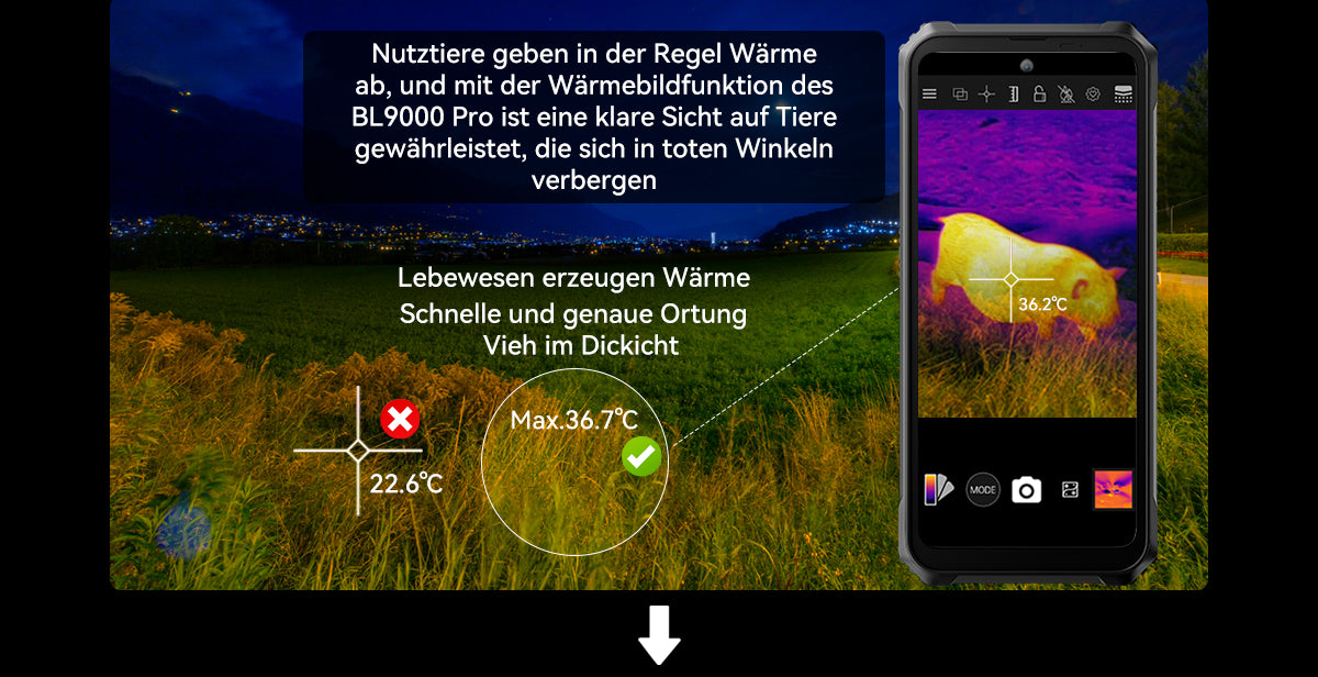 Blackview BL9000 Pro 5G Wärmebildkamera Robustes Telefon