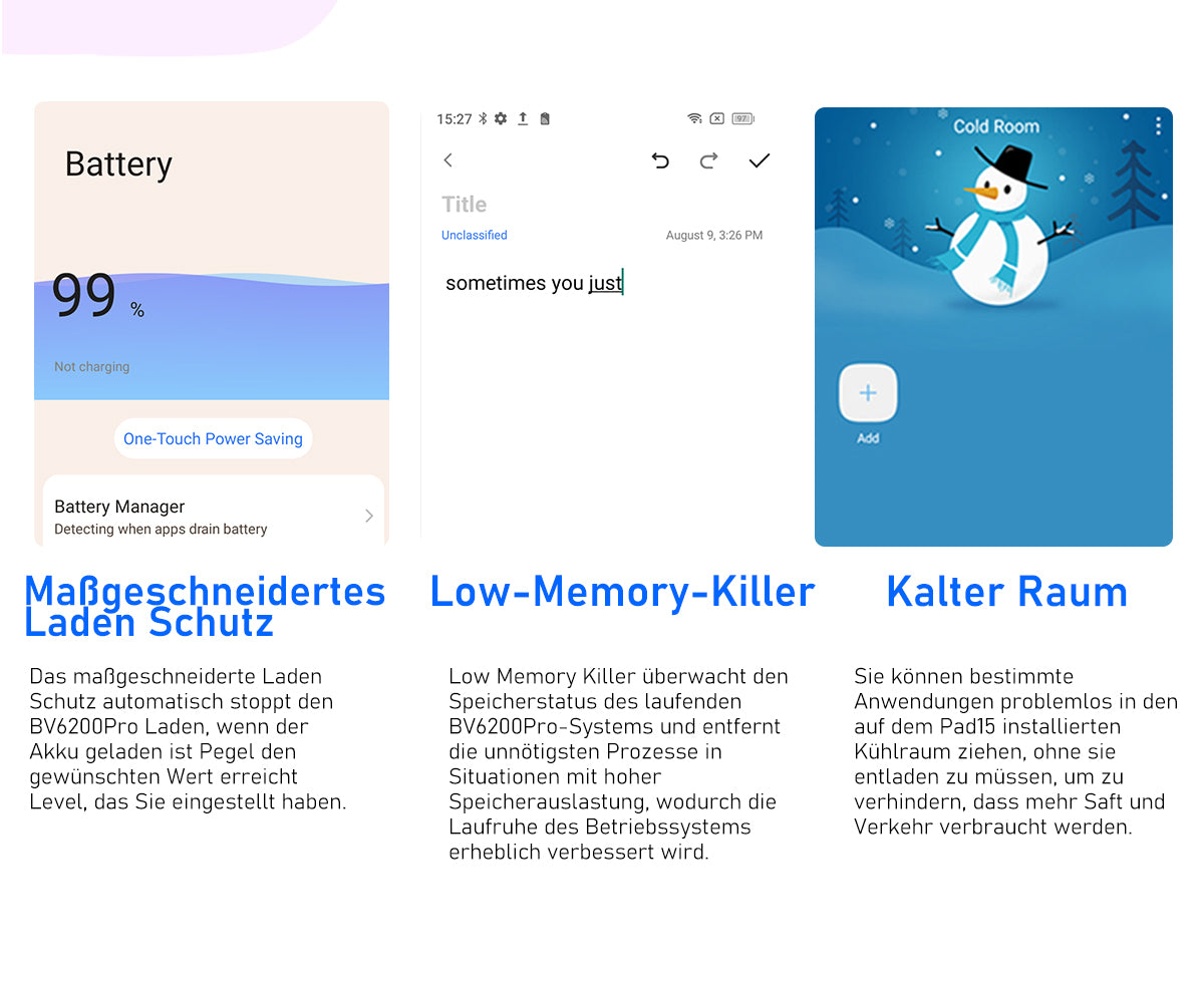 Robustes Telefon Blackview BV6200 Pro mit Lautsprecher