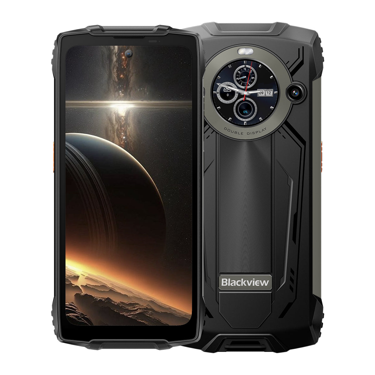 Blackview BV8200 6,5 Zoll 120 Hz Haupt- und 1,3 Zoll Sekundärdisplay 12+256 GB Eingebaute 170LM Taschenlampe 8800 mAh 4G Robustes Mobiltelefon 