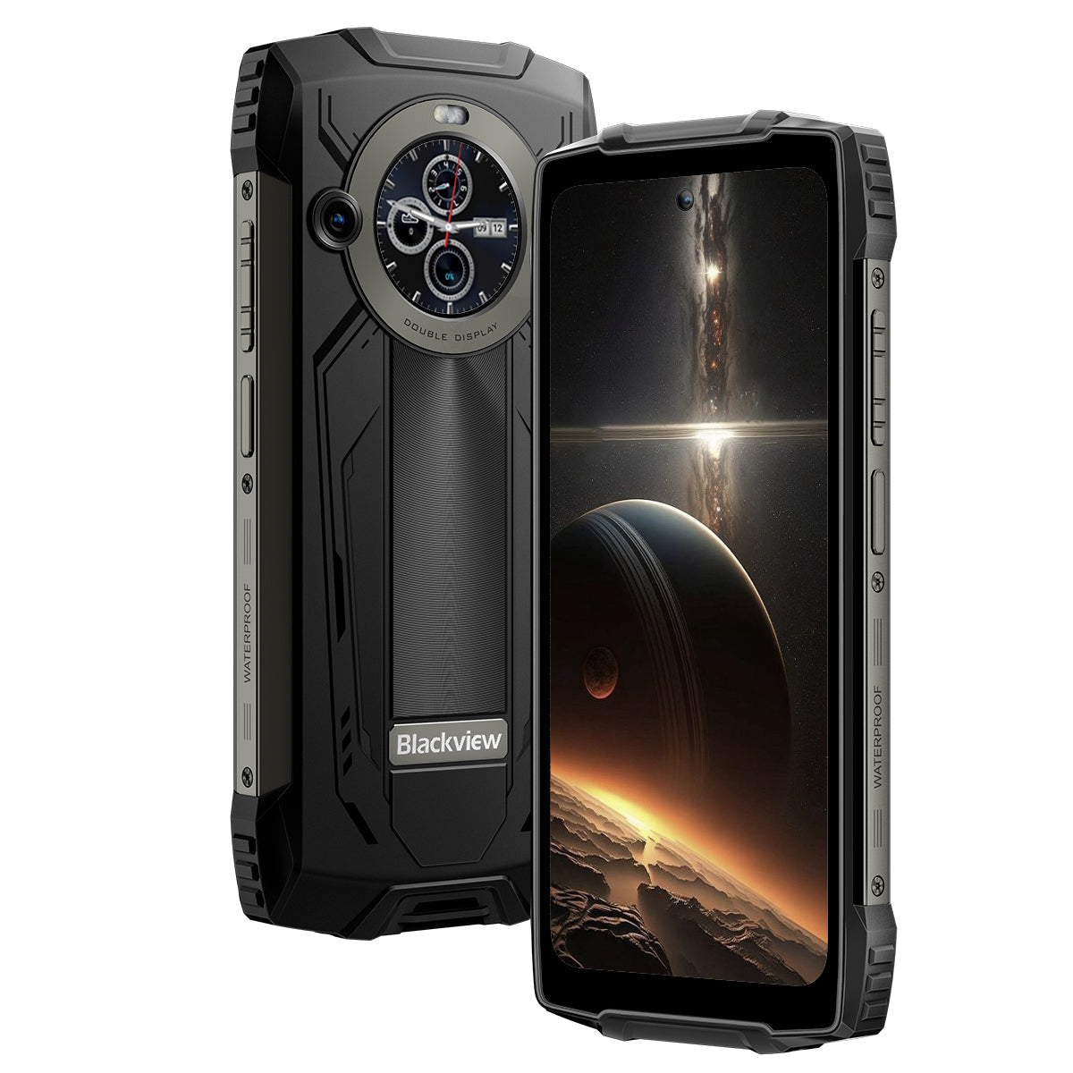 Blackview BV8200 6,5 Zoll 120 Hz Haupt- und 1,3 Zoll Sekundärdisplay 12+256 GB Eingebaute 170LM Taschenlampe 8800 mAh 4G Robustes Mobiltelefon 