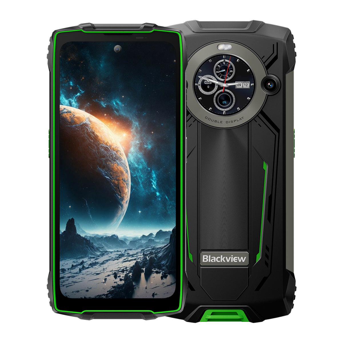 Blackview BV8200 6,5 Zoll 120 Hz Haupt- und 1,3 Zoll Sekundärdisplay 12+256 GB Eingebaute 170LM Taschenlampe 8800 mAh 4G Robustes Mobiltelefon 