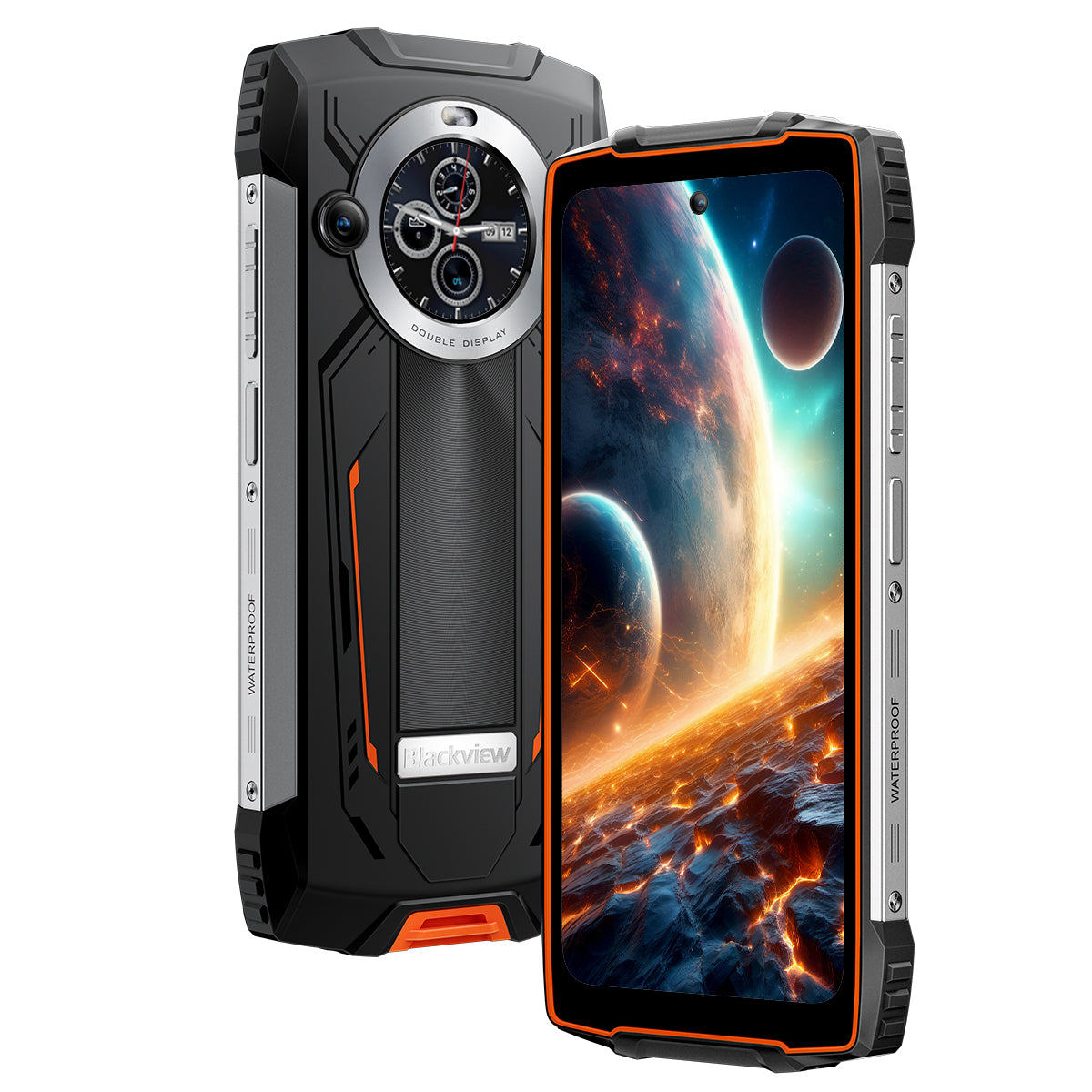 Blackview BV8200 6,5 Zoll 120 Hz Haupt- und 1,3 Zoll Sekundärdisplay 12+256 GB Eingebaute 170LM Taschenlampe 8800 mAh 4G Robustes Mobiltelefon 