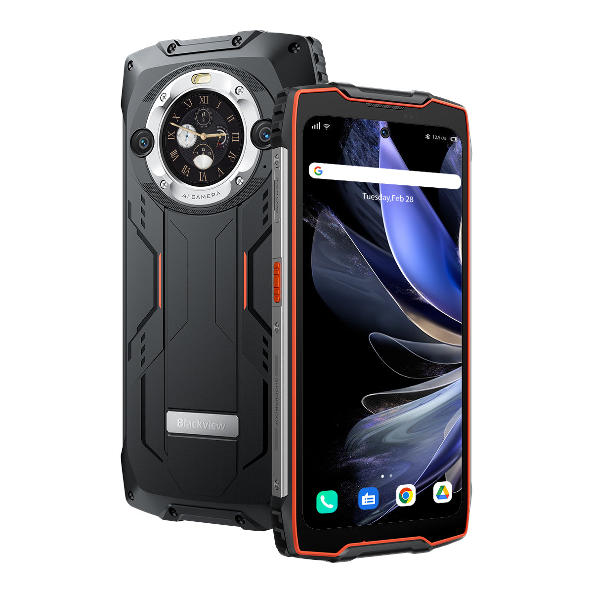 Blackview BV9300 Pro 8/12GB+256GB 6.7-Inch Main & 1.3-inch Round Secondary Display Built-in 100LM Flashlight 15080mAh Rugged 4G Cellphone