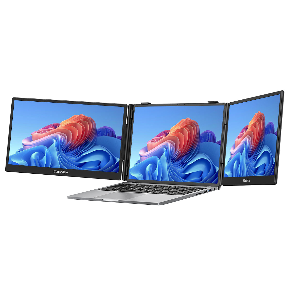 Blackview DCM5 14-Zoll Dual-Monitor Tragbarer Laptop-Bildschirm-Erweiterer mit Lautsprecher
