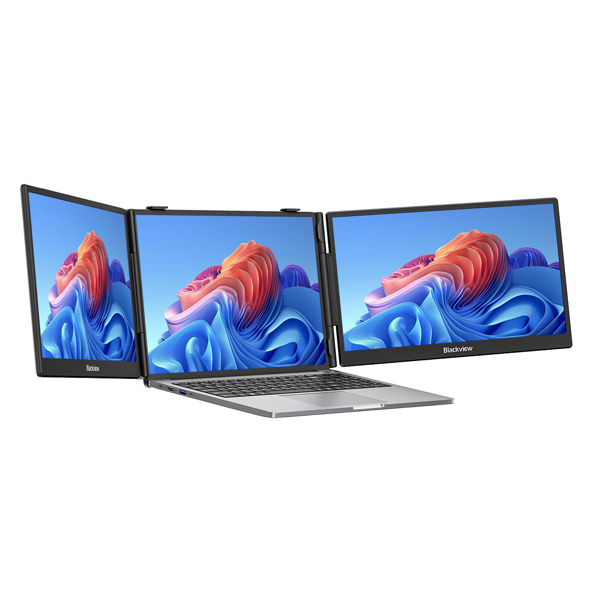 Blackview DCM5 14-Zoll Dual-Monitor Tragbarer Laptop-Bildschirm-Erweiterer mit Lautsprecher