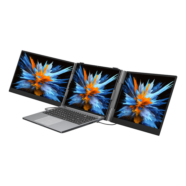 Blackview DCM6 14-Zoll Dual-Monitor Tragbarer Laptop-Bildschirm-Erweiterer mit Lautsprecher