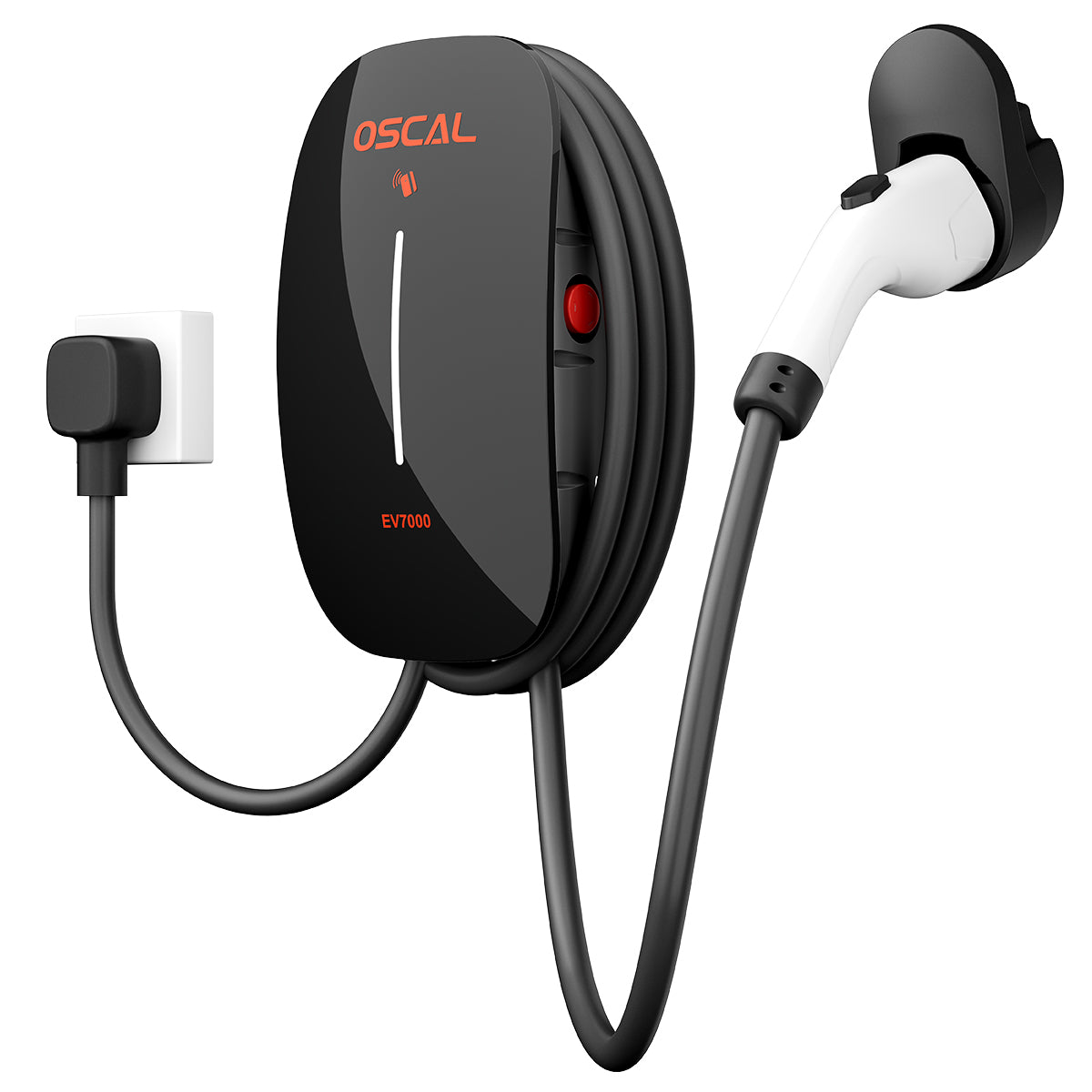 Oscal EV7000 7kW Smart Wall Mounted EV Charger w/ RFID Card Access & App Control