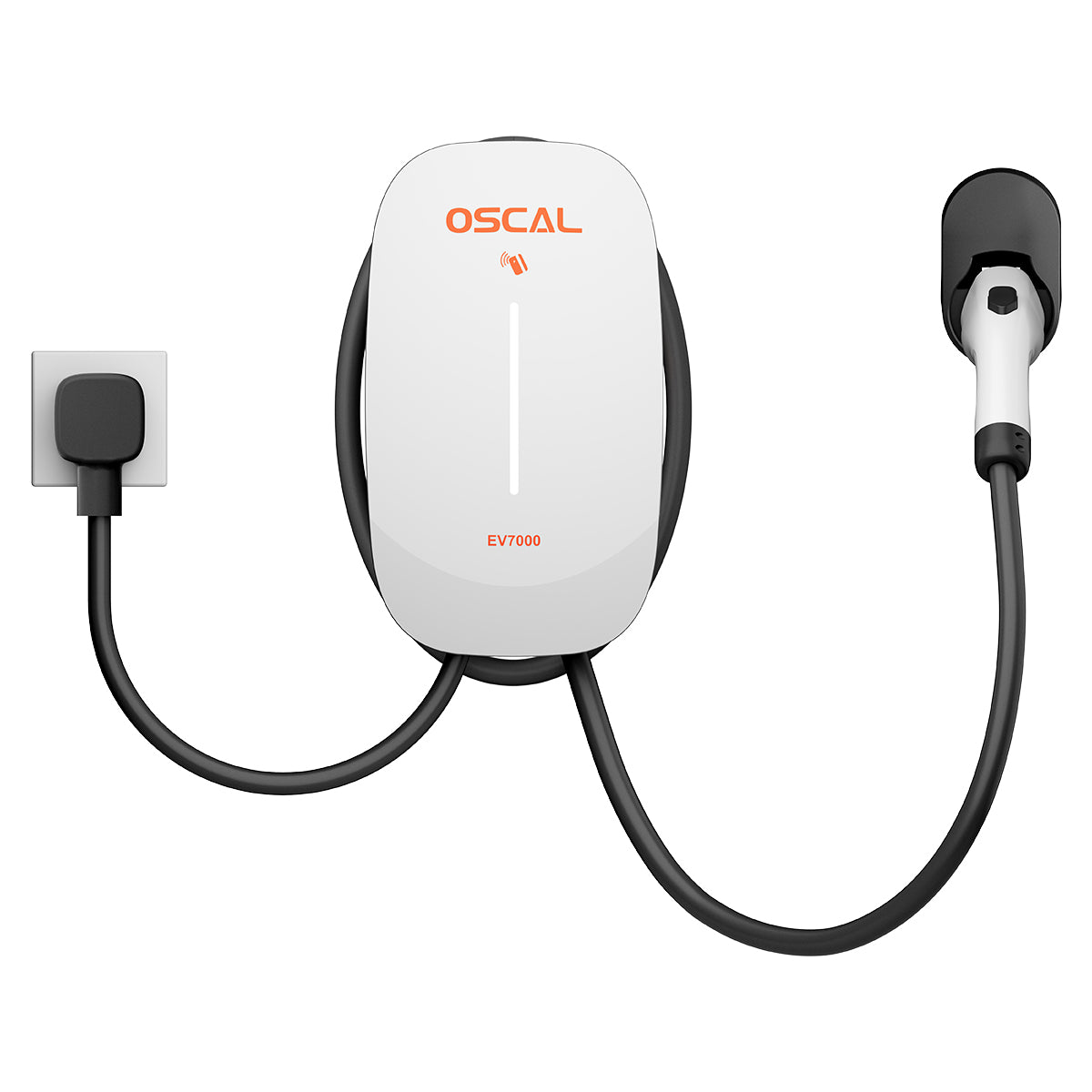 Oscal EV7000 7kW Smart Wall Mounted EV Charger w/ RFID Card Access & App Control