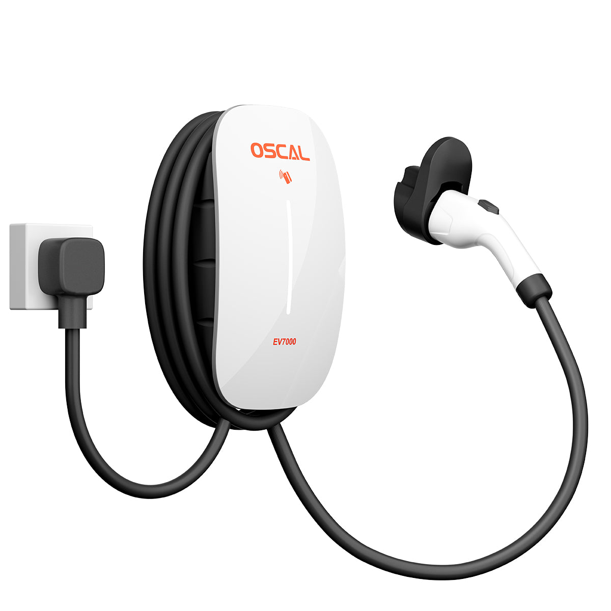 Oscal EV7000 7kW Smart Wall Mounted EV Charger w/ RFID Card Access & App Control