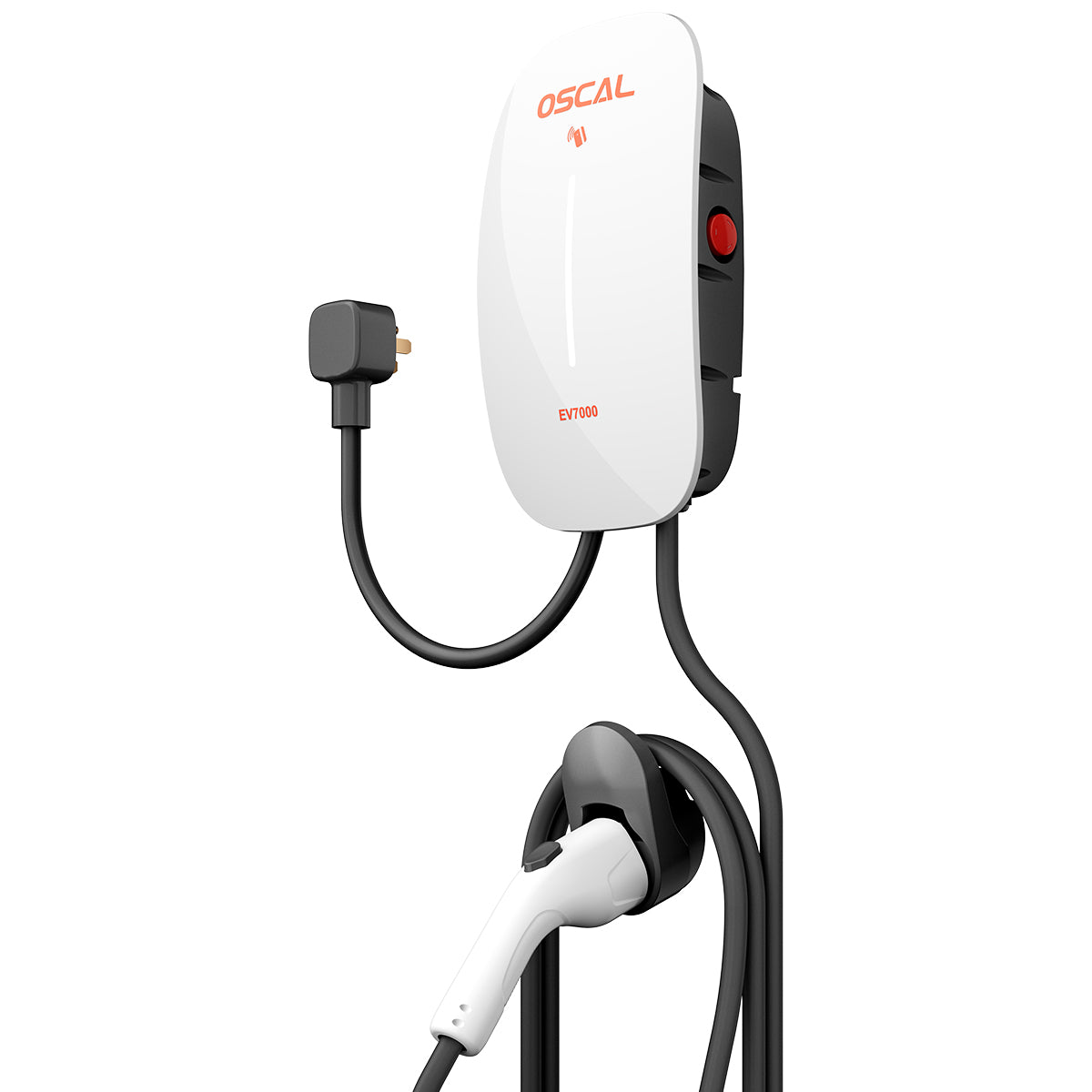 Oscal EV7000 7kW Smart Wall Mounted EV Charger w/ RFID Card Access & App Control