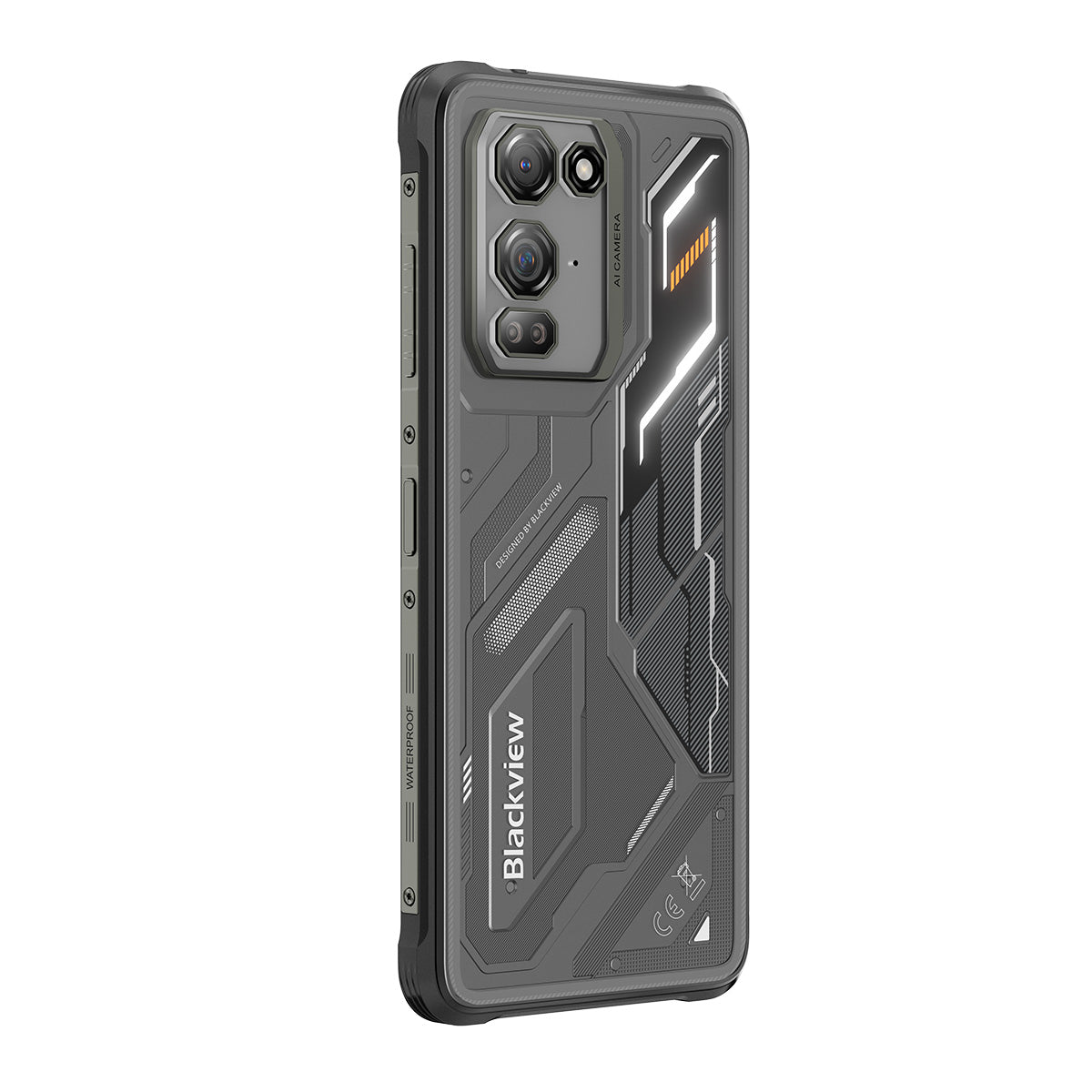 Blackview FORT 200 Slim & Wireless Charging 6.78-inch MediaTek Helio G100 Octa-core 5000mAh 108MP+13MP Night Vision Camera Rugged 4G Phone