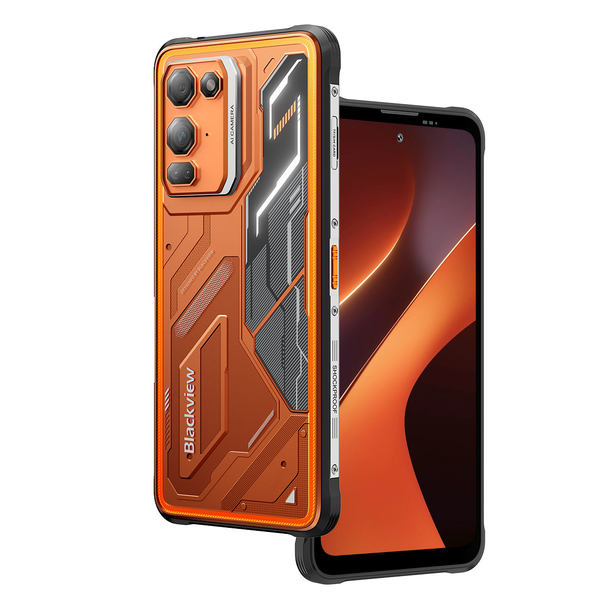 Blackview FORT 200 Slim & Wireless Charging 6.78-inch MediaTek Helio G100 Octa-core 5000mAh 108MP+13MP Night Vision Camera Rugged 4G Phone