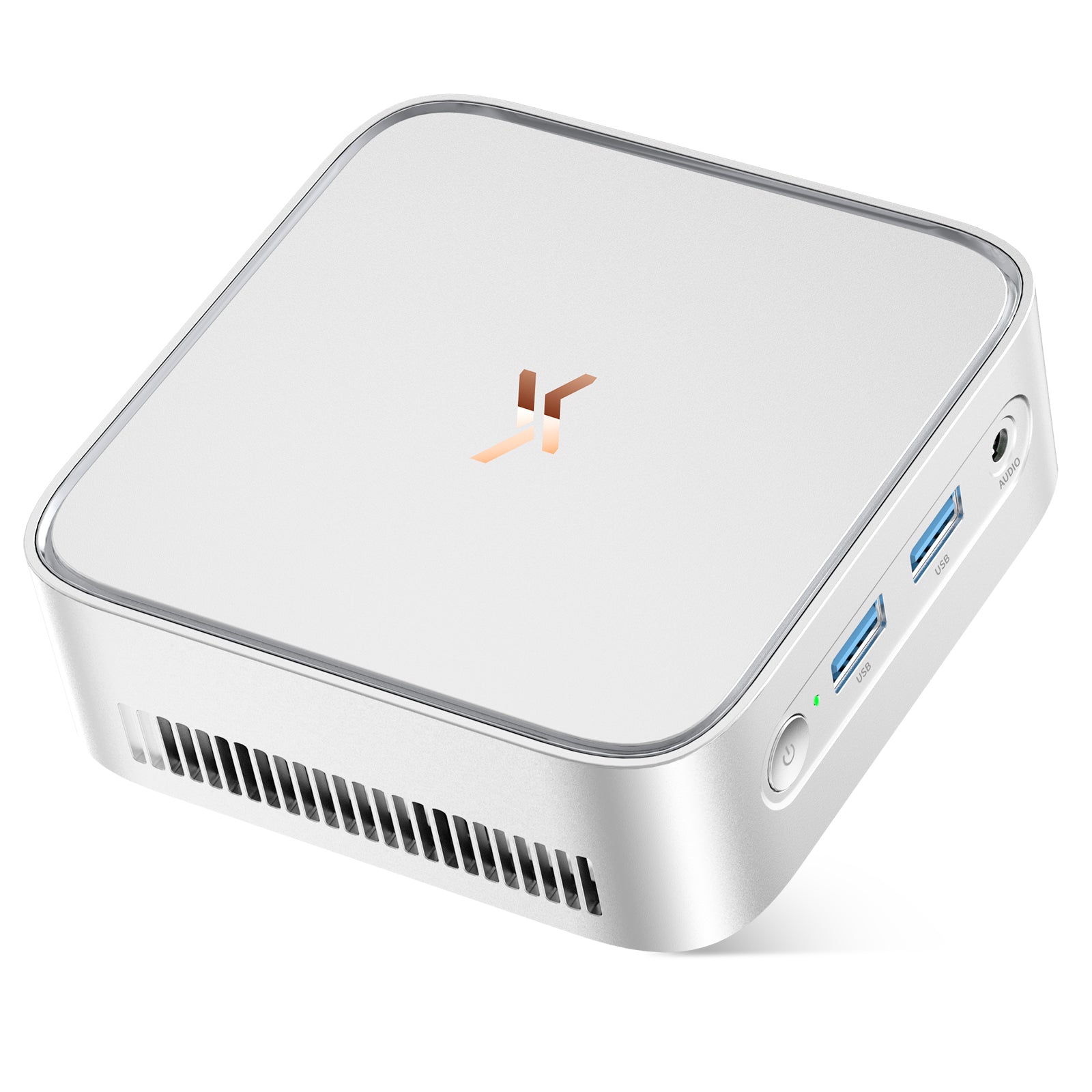 Huidun H80 Mini-PC AMD Ryzen 5 3500U (MAX 3,7 GHz), 16 GB 512 GB, Office-Heimcomputer, Dual-Display, WiFi 5 BT4.2, 3 Jahre Garantie, für Laptop, Monitor (Silber)