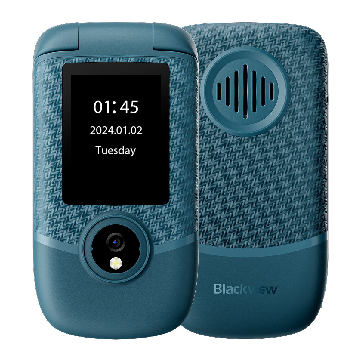 Blackview N2000 Flip 2,8"+1,77" Display Unisoc T107 1500mAh Dual-SIM 4G-Handy 