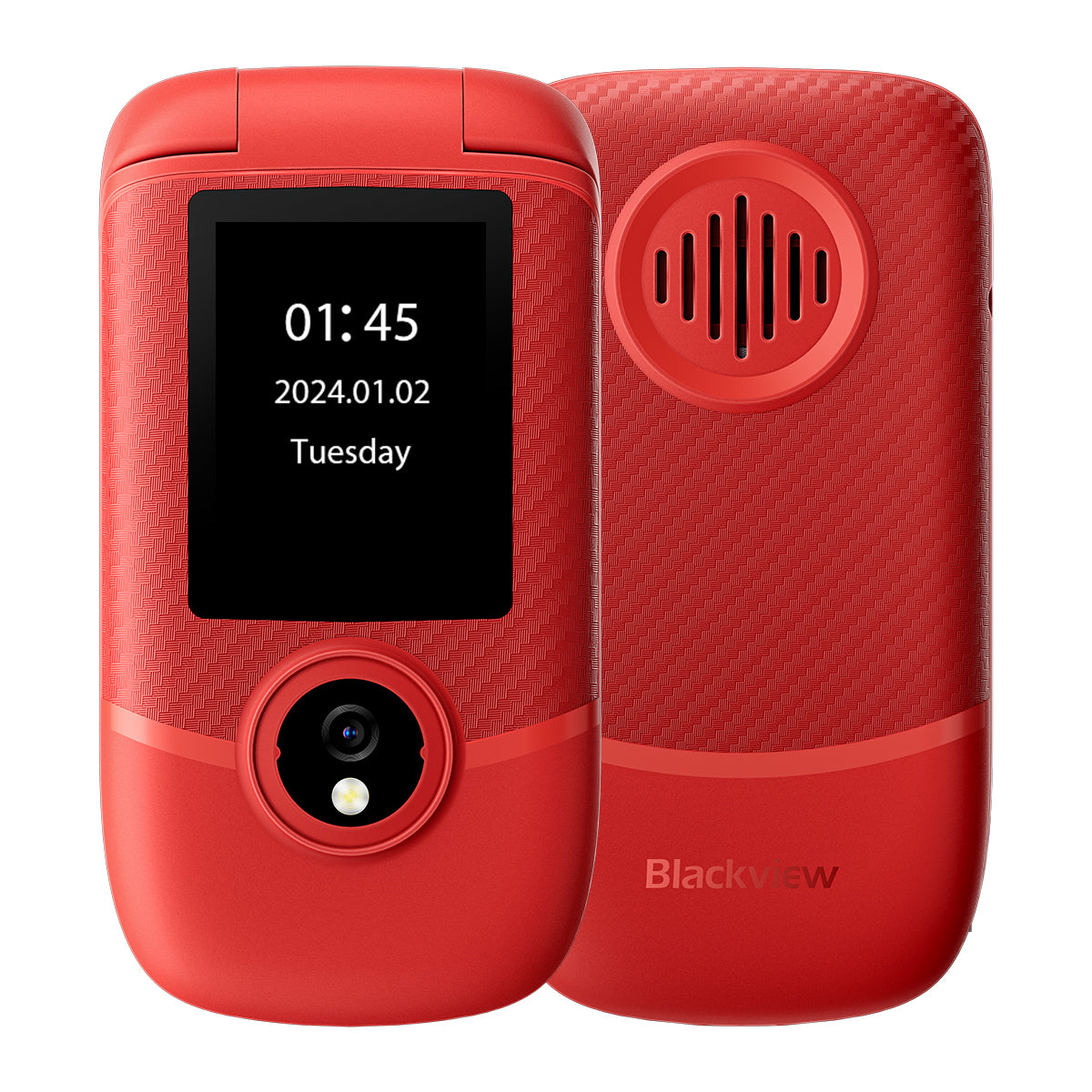Blackview N2000 Flip 2,8"+1,77" Display Unisoc T107 1500mAh Dual-SIM 4G-Handy 