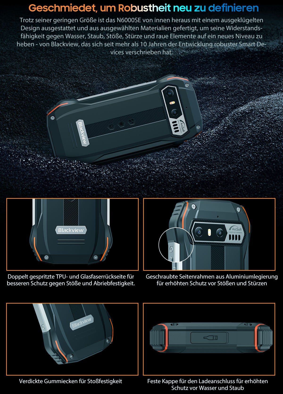 Blackview N6000SE 4,3-Zoll-Mini-Robust-Telefon