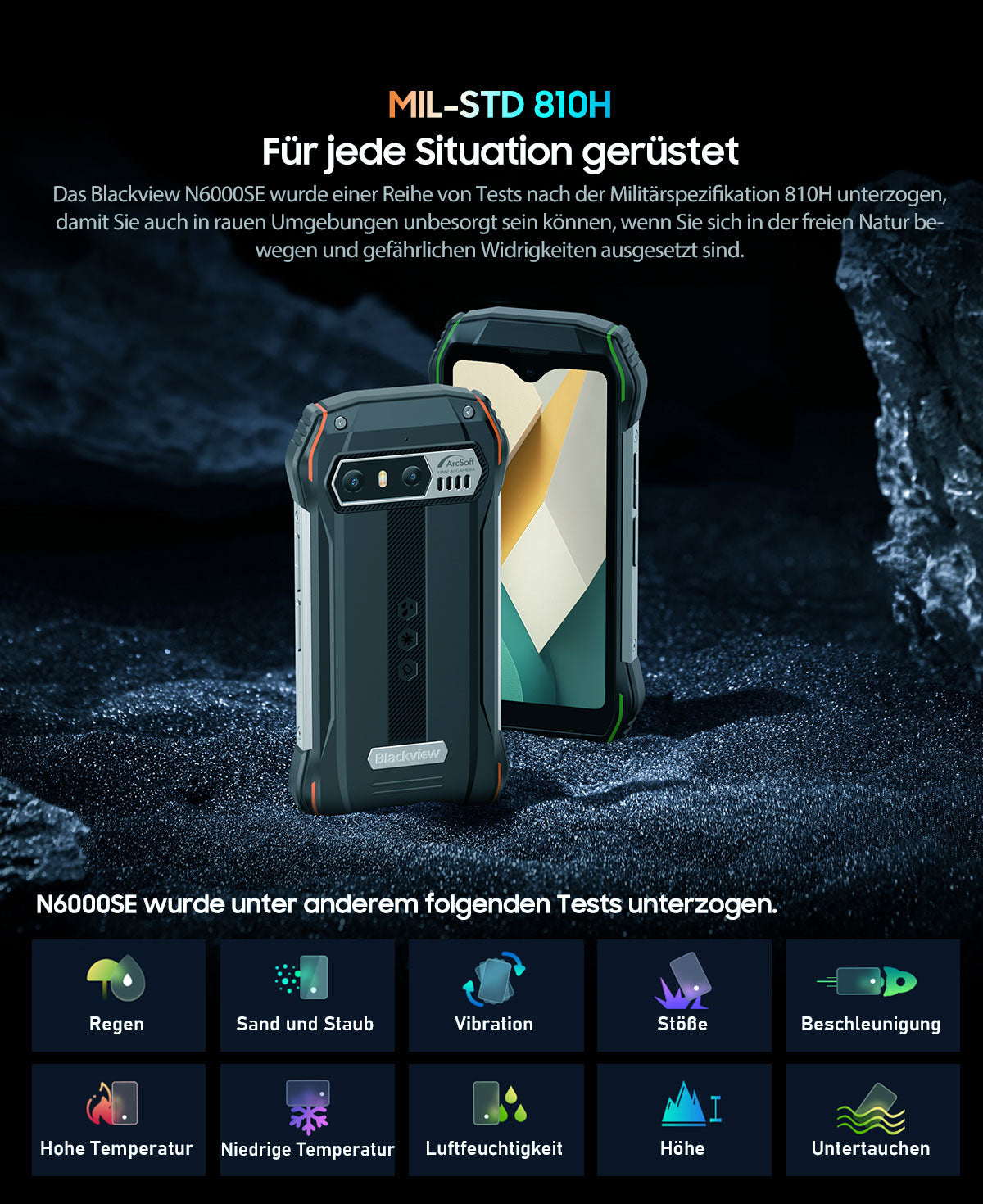 Blackview N6000SE 4,3-Zoll-Mini-Robust-Telefon