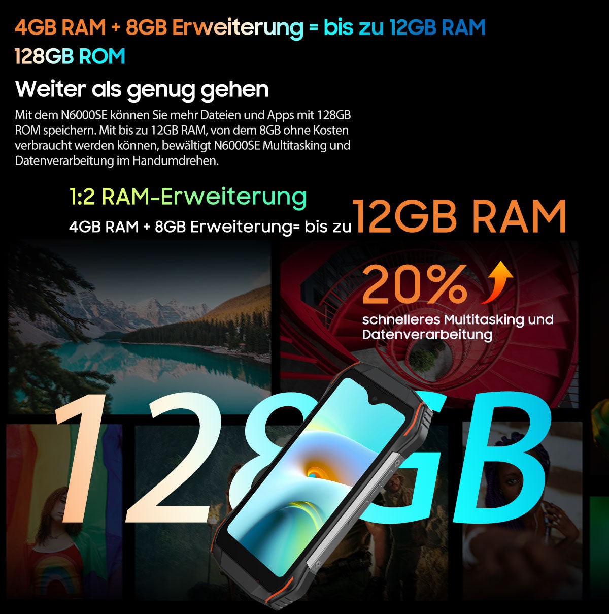 Blackview N6000SE 4,3-Zoll-Mini-Robust-Telefon