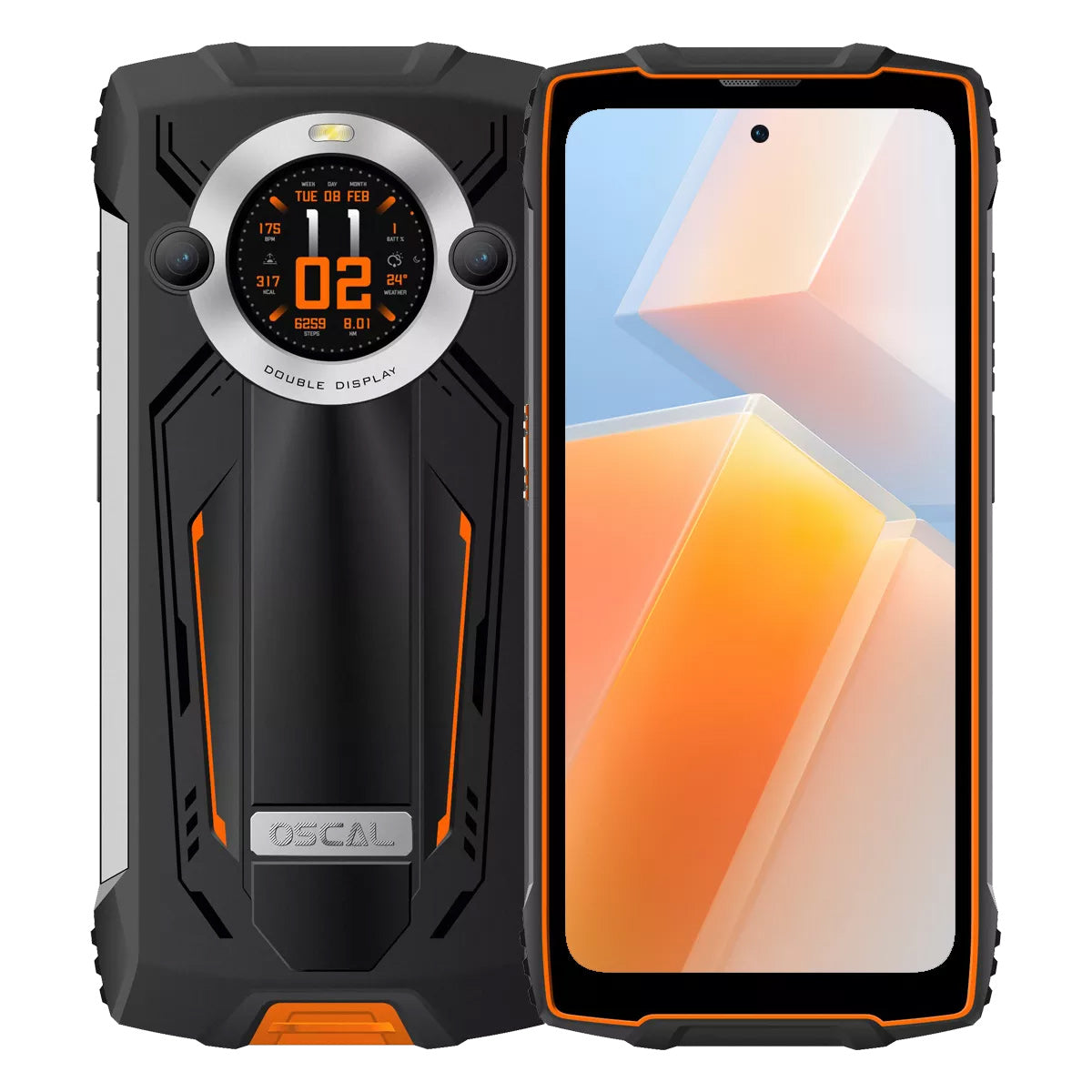 Oscal Pilot 2 6,5-Zoll-Dual-Screen &amp; Dual-LED-Taschenlampe 8+256 GB MediaTek Helio G99 Octa-Core 4G Robustes Telefon 