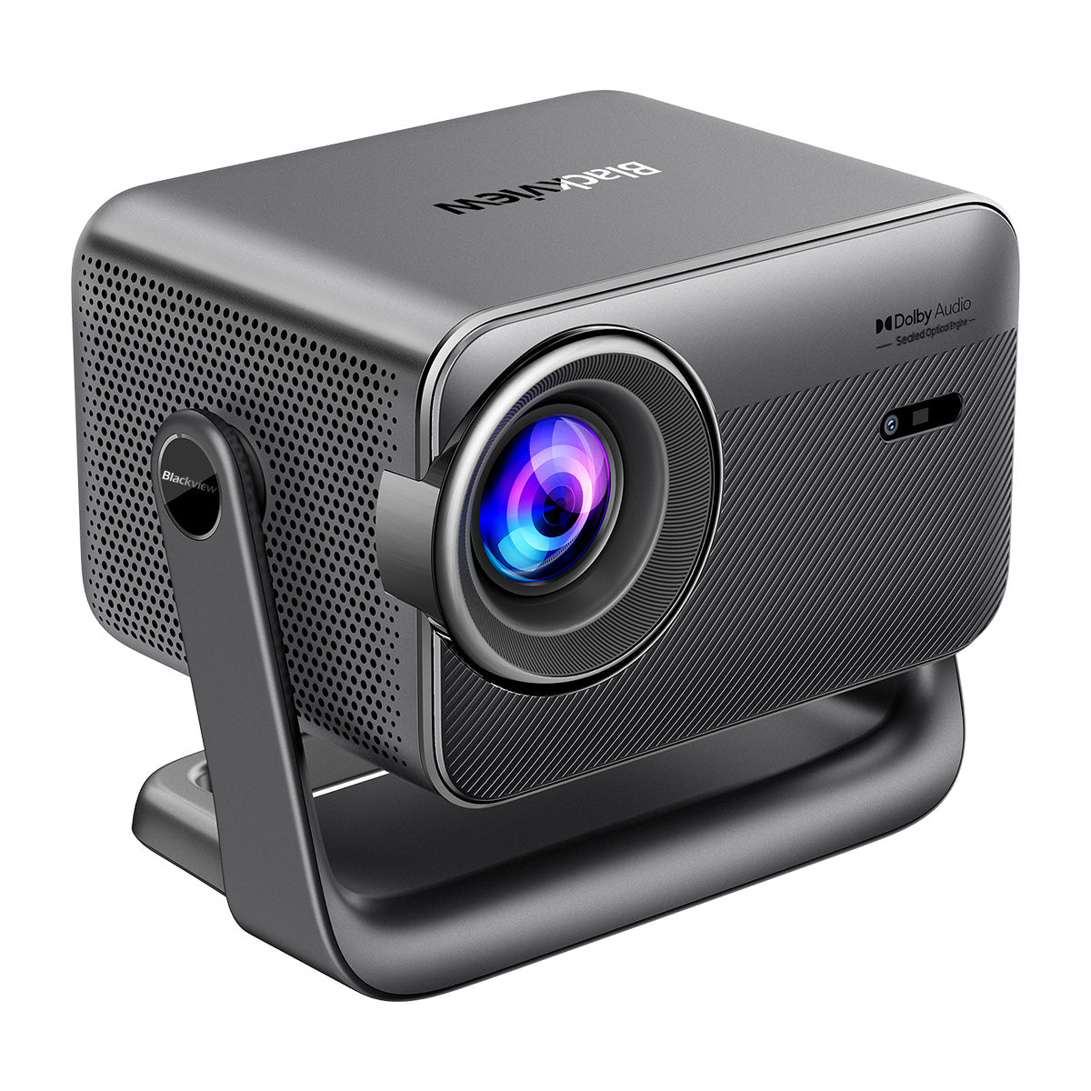 Blackview PV1000 Max 150-Inch 1000 ANSI Lumens 4K 1080P LCD Gimbal Projector with Dolby Audio Certified Apple TV+ & Netflix Support