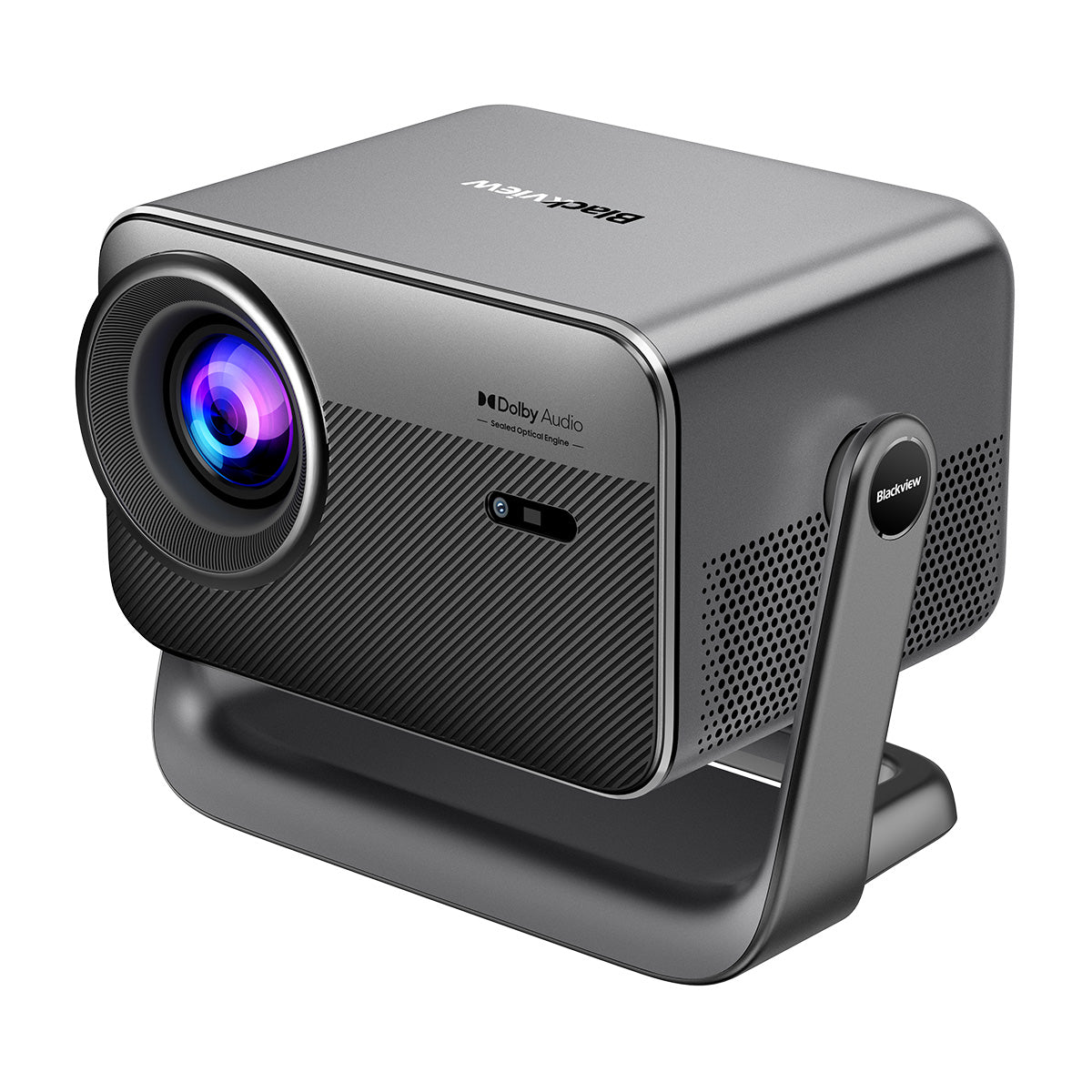 Blackview PV1000 Max 150-Inch 1000 ANSI Lumens 4K 1080P LCD Gimbal Projector with Dolby Audio Certified Apple TV+ & Netflix Support