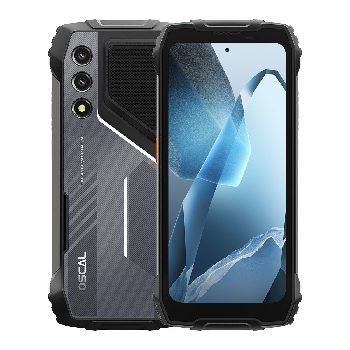 Oscal Pilot 1 6,67-Zoll-Stereo-Lautsprecher und Dual-LED-Taschenlampe 6 + 256 GB MediaTek Helio G81 Octa-Core 4G Robustes Mobiltelefon 