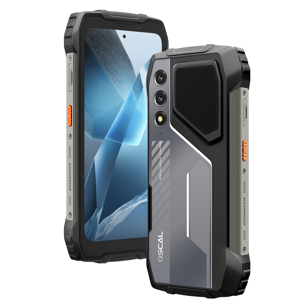 Oscal Pilot 1 6,67-Zoll-Stereo-Lautsprecher und Dual-LED-Taschenlampe 6 + 256 GB MediaTek Helio G81 Octa-Core 4G Robustes Mobiltelefon 