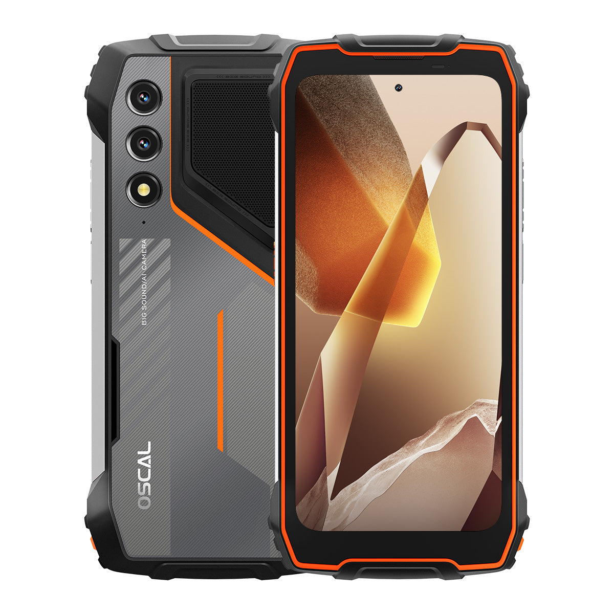 Oscal Pilot 1 6.67-Inch Stereo Loud Speaker & Dual-LED Flashlight 6+256GB MediaTek Helio G81 Octa-core Rugged 4G Phone
