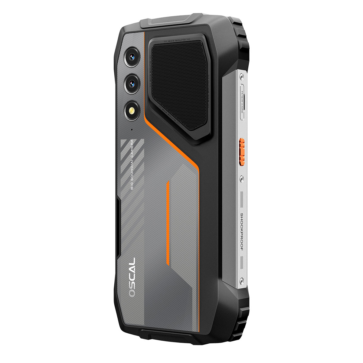 Oscal Pilot 1 6.67-Inch Stereo Loud Speaker & Dual-LED Flashlight 6+256GB MediaTek Helio G81 Octa-core Rugged 4G Phone