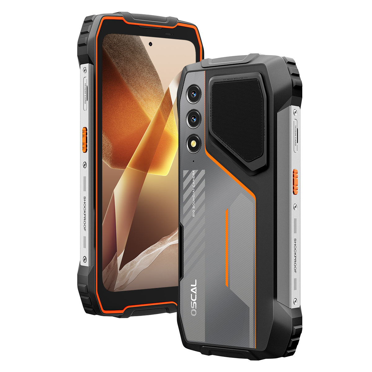 Oscal Pilot 1 6.67-Inch Stereo Loud Speaker & Dual-LED Flashlight 6+256GB MediaTek Helio G81 Octa-core Rugged 4G Phone