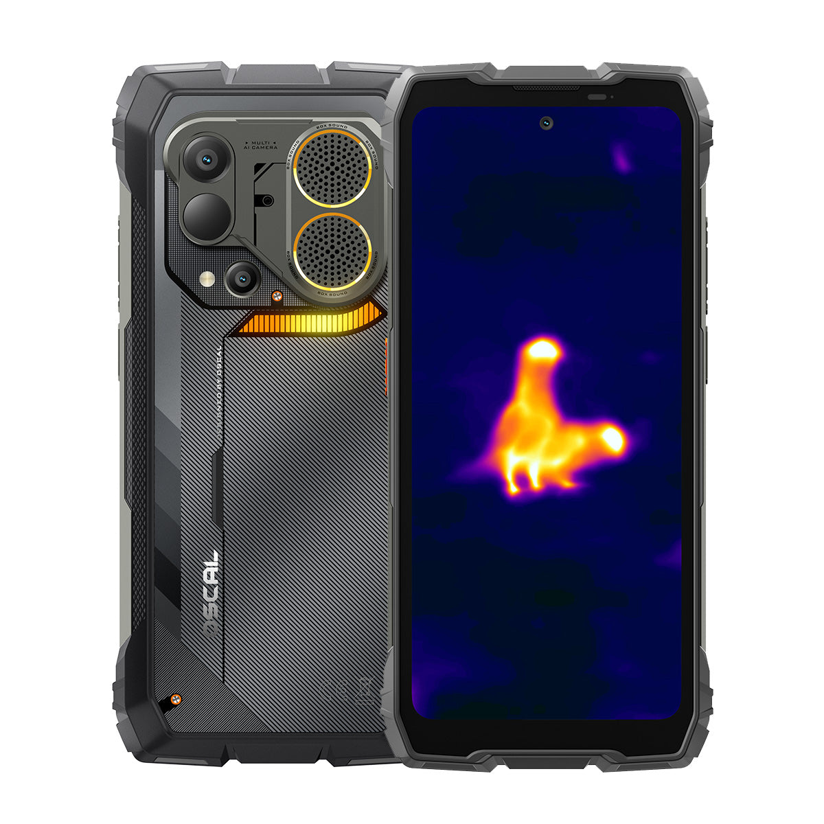 Oscal Pilot 6 Thermal Imaging 4G Rugged Phone with 6.78-inch 120Hz Display 108MP Camera 98dB Loud Speaker & 93 Lumens LED Torch