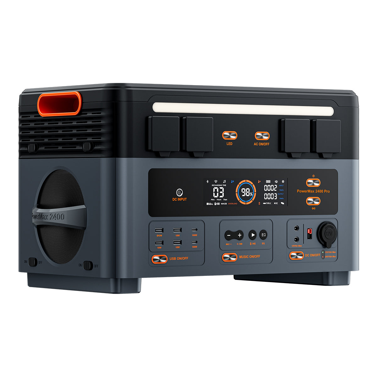 Oscal PowerMax 2400 Pro kabellose stapelbare abnehmbare modulare tragbare Powerstation