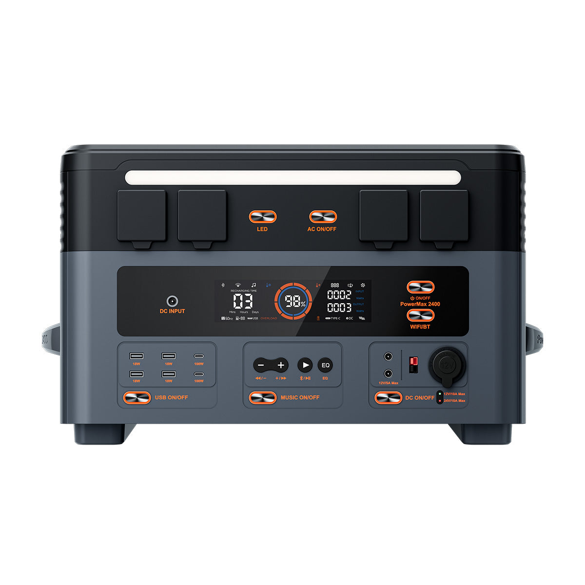 Blackview Oscal PowerMax 2400 Cableless Stacking Detachable Modular Portable Power Station