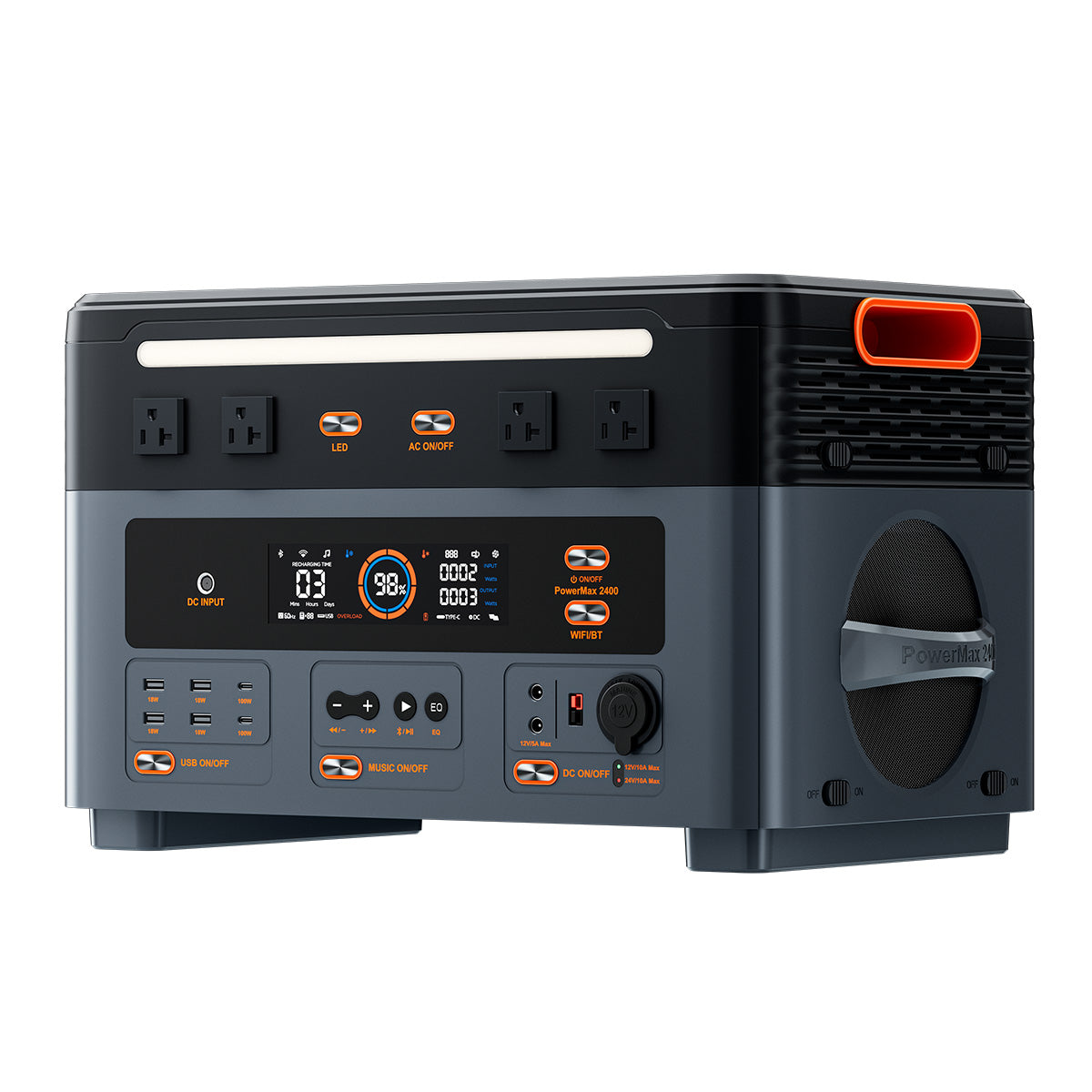 Blackview Oscal PowerMax 2400 Cableless Stacking Detachable Modular Portable Power Station