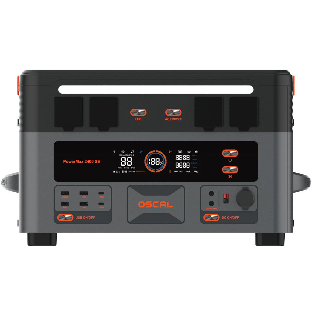 Oscal PowerMax 2400 SE 2016Wh 2400W Detachable Modular Portable Power Station