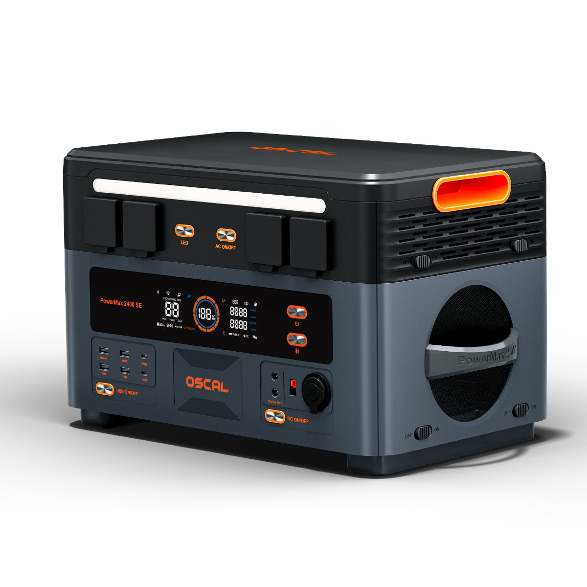 Oscal PowerMax 2400 SE 2016Wh 2400W Detachable Modular Portable Power Station