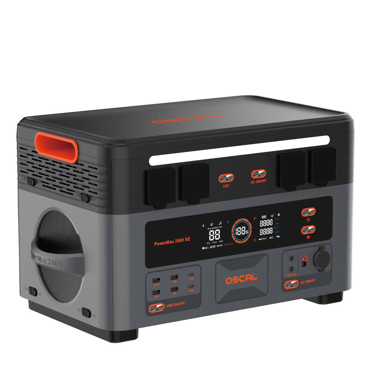 Oscal PowerMax 2400 SE 2016Wh 2400W Detachable Modular Portable Power Station
