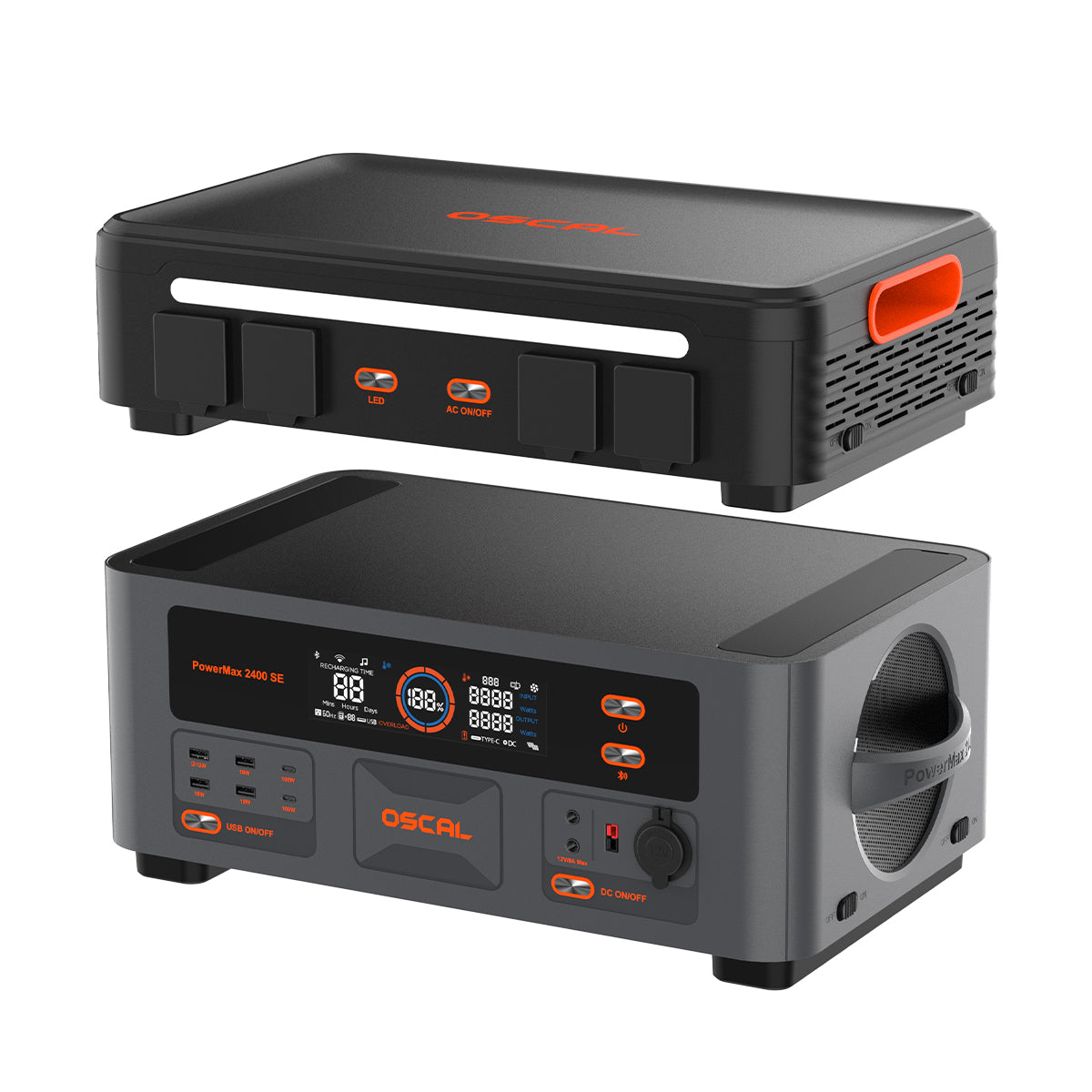 Oscal PowerMax 2400 SE 2016Wh 2400W Detachable Modular Portable Power Station