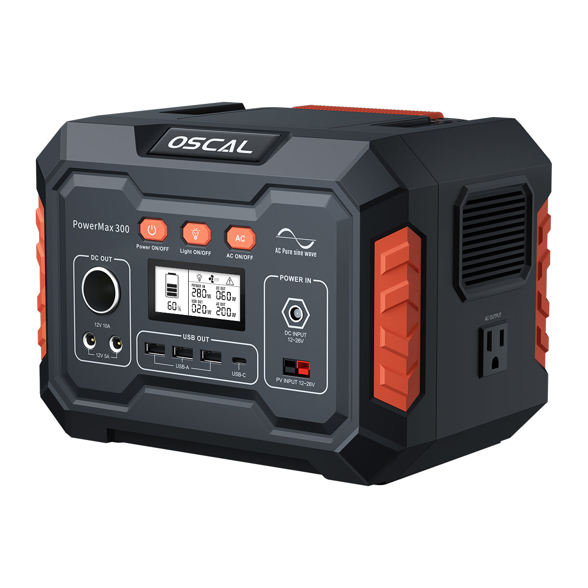 Blackview Oscal PowerMax 300 AC/DC Output 266Wh Portable Power Station